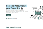 Personal AI lawyer at your fingertips