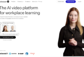 AI video platform for workplace learning