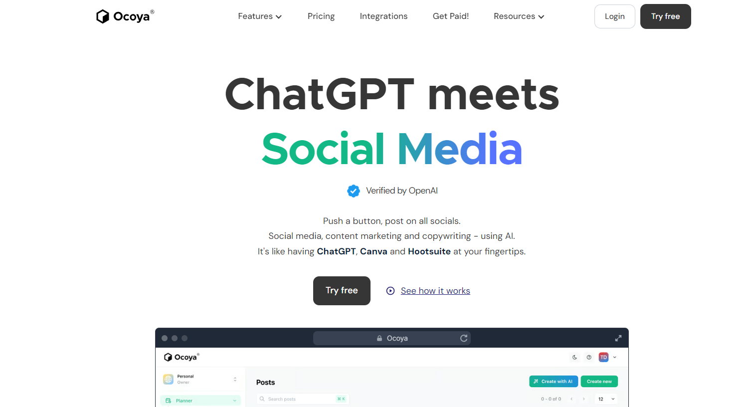 ChatGPT meets Social Media