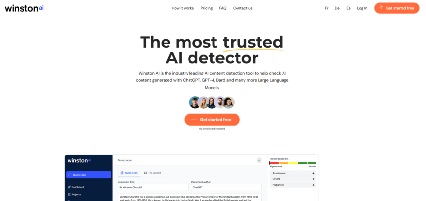 AI content detection tool